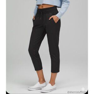 NWOT Lululemon Dance Studio Crop 25" Black Swift Lightweight Mid-Rise Pants 8